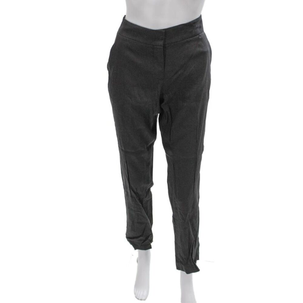 Theory Women Dress Pants Gray Linen Blend Size 6